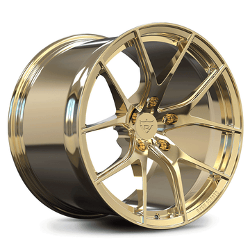 Concave Custom Forged Wheels for Corvette C8 Z06 - RVRN Wheels RV-MC24 1-Piece Performance Gold Rims